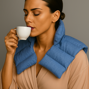 Kozi Shoulder Wraps Warm & Cooling Herbal Comforting for Muscle Pain and Tension Relief